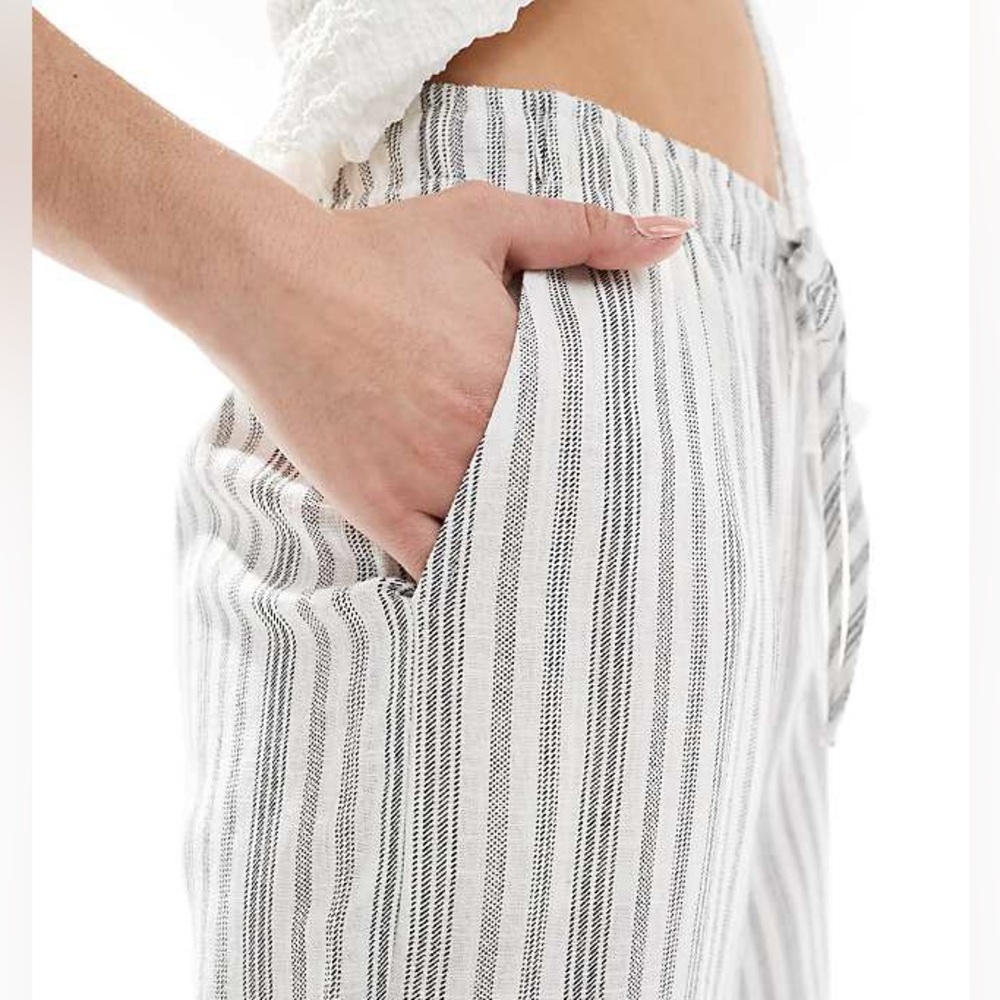 Zara - Coton Striped Pants - Picture 1 of 2